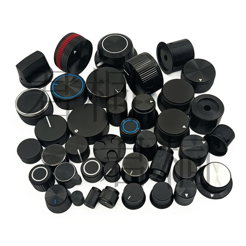 Custom aluminum knobs, non-standard metal knobs, cap-shaped duckbill brushed knobs, high-end potentiometer knob processing