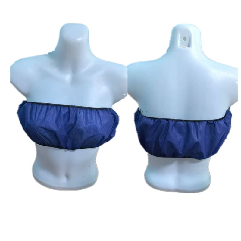Non-Woven Bra for Beauty Salons, Massage, Sauna, Individually Wrapped Bandeau Bra, Breathable Disposable Circle Underwear