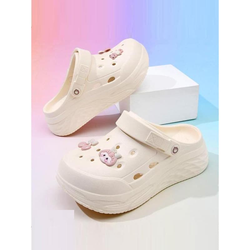 A 95312 Women's Thick Sandals Women's Thick Breathable Hole Shoes Cross-border Trade