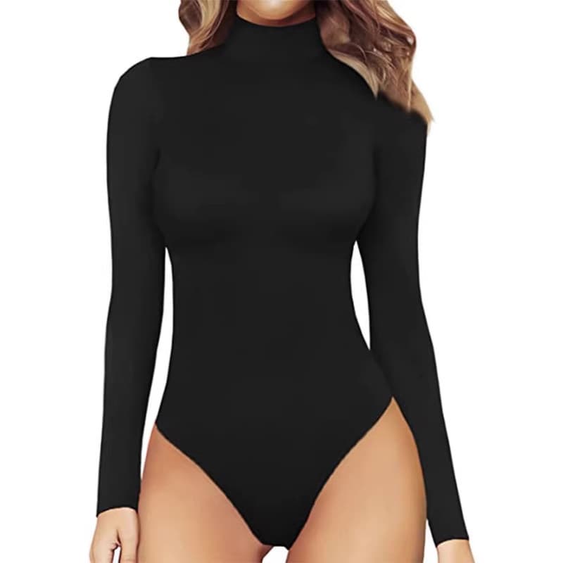 2026 Amazon AliExpress New Hot Selling Women's Sexy T-back Bodysuit Slim Fit Round Neck Jumpsuit