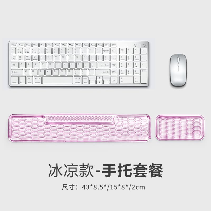 Cross-border keyboard tray office mouse pad silicone transparent wrist rest mouse wrist rest nail art wrist pad wholesale