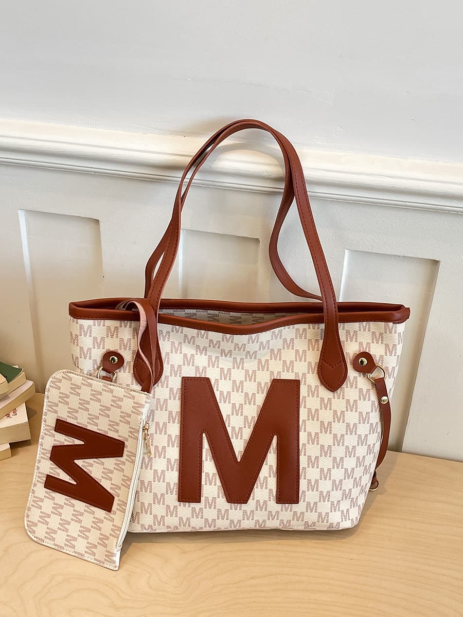 Cross-border wholesale shoulder bag for women 2026 new style casual women's bag mother-child tote bag large capacity simple shoulder bag