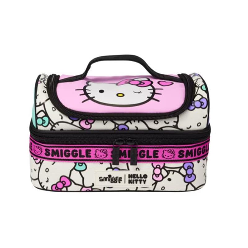 Australia Smiggle Lunch Bag Hello Kitty Shoulder Bento Bag Insulated Lunch Bag Handheld Cooler Storage Bag