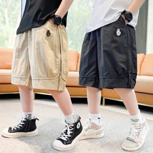 Boys' Summer Shorts 2026 New Style, Mid-Large Child Summer Casual Thin Sports Shorts, Five-Point Pants