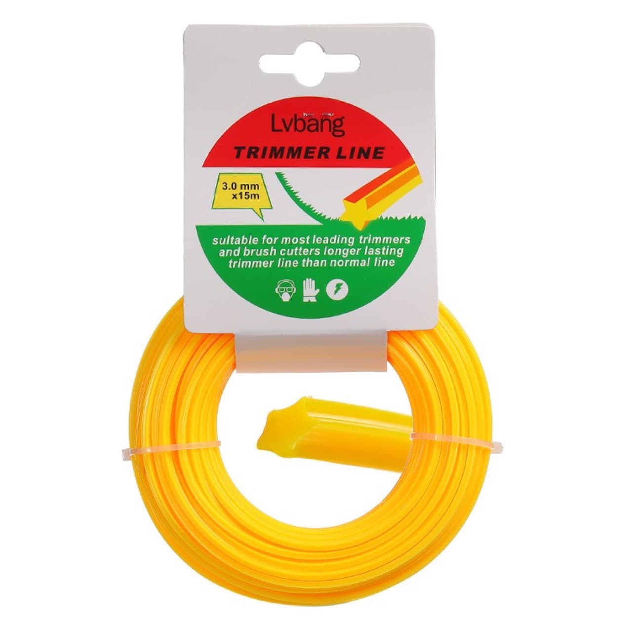 Factory Direct Sales Garden Nylon Star-Shaped Grass Cutting Rope Garden Tools Grass Cutting Accessories Grass Cutting Line 1.6Mm-4Mm