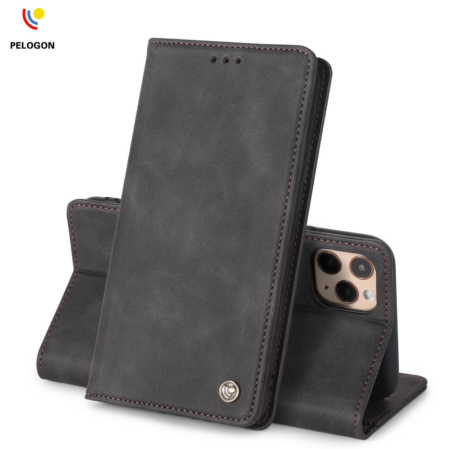 Custom Manufacturer for iPhone 11 Pro Max Phone Case with Card Slot and Stand, Apple Phone Protective Case