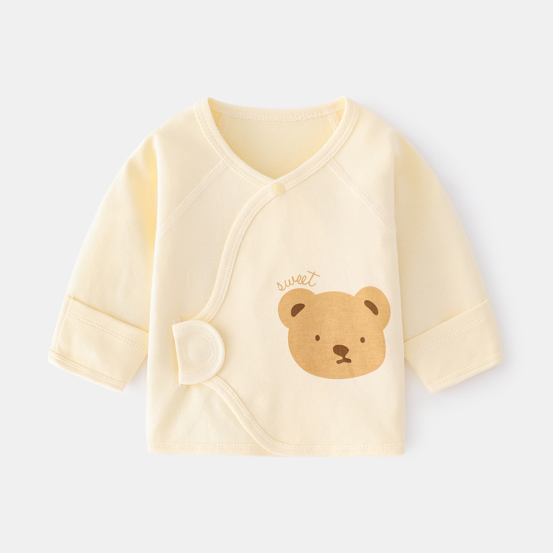 Newborn Baby Clothes Spring Autumn Cotton Half Back Shirt for Infant Boys Girls Spring Summer Autumn Winter Four Seasons Style