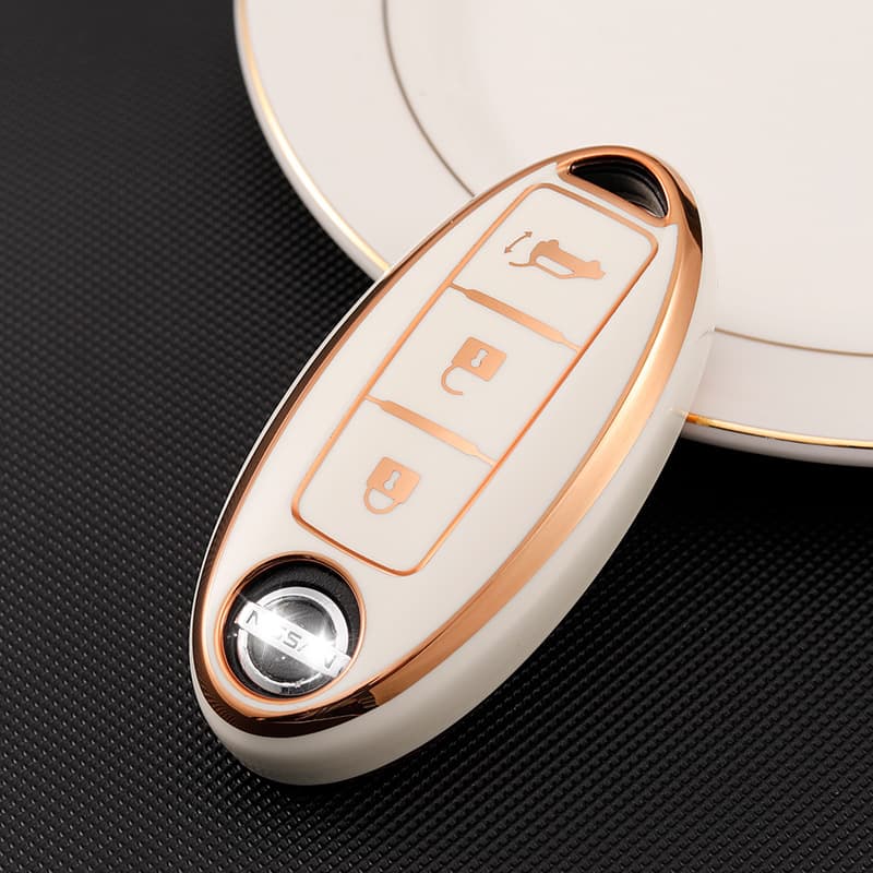 Suitable for Nissan Sylphy Key Case, Teana, Qashqai, X-Trail, 2021 New Qida 14th Generation Nissan Car Bag 2021 Shell Buckle