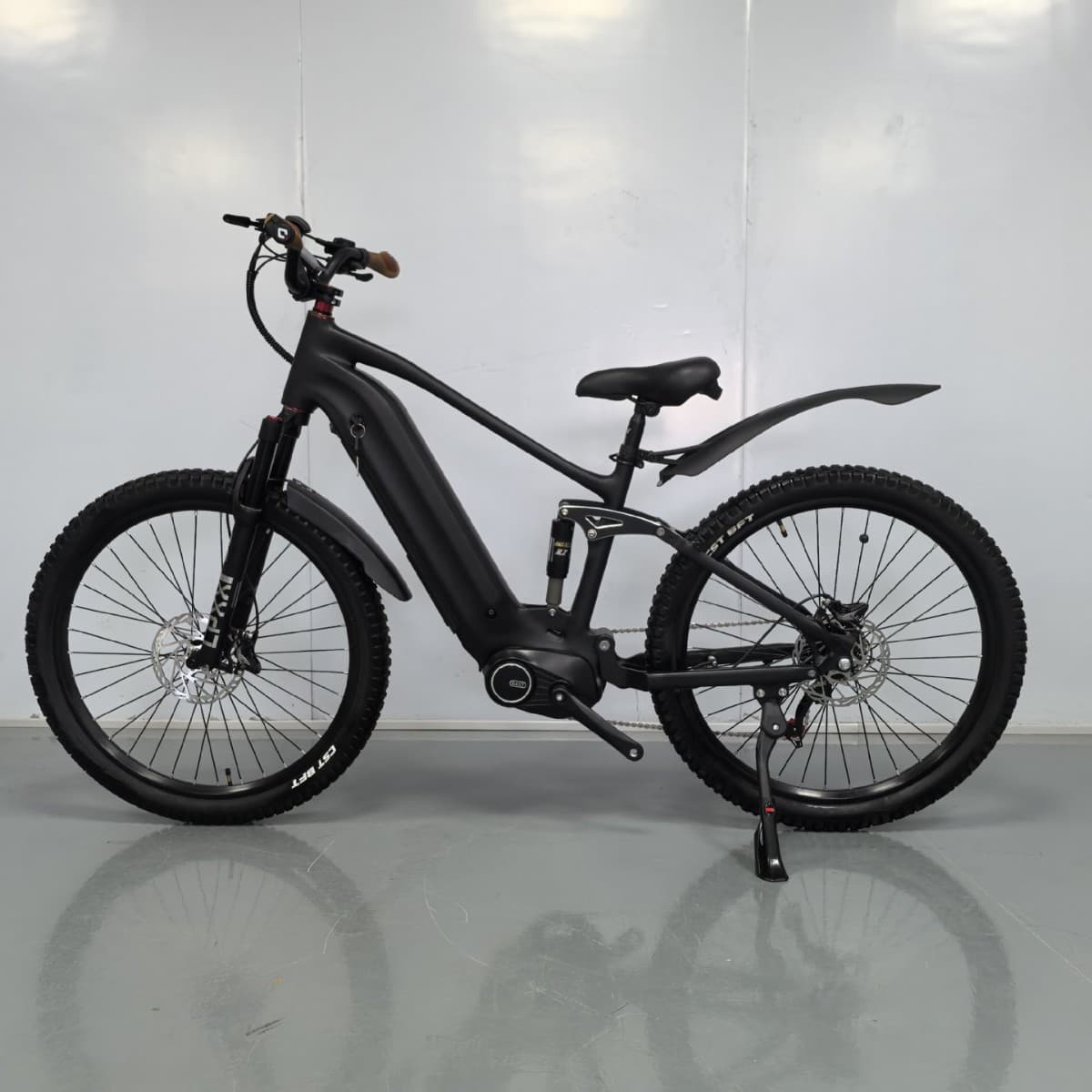 26 Inch Wholesale Electric Mid-Drive Bicycle Swordfish Dual Shock Electric Bicycle Soft Tail Suspension Snow Electric Bike Cross-Border