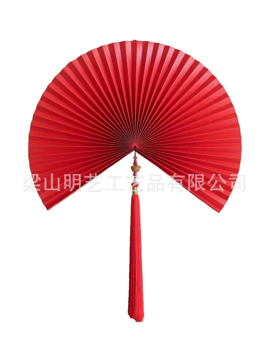 Chinese Style Hanging Fan Origami Fan Flower Wall Decoration Hanging Ornament Chinese Folding Fan Living Room Craft Paper Fan Flower