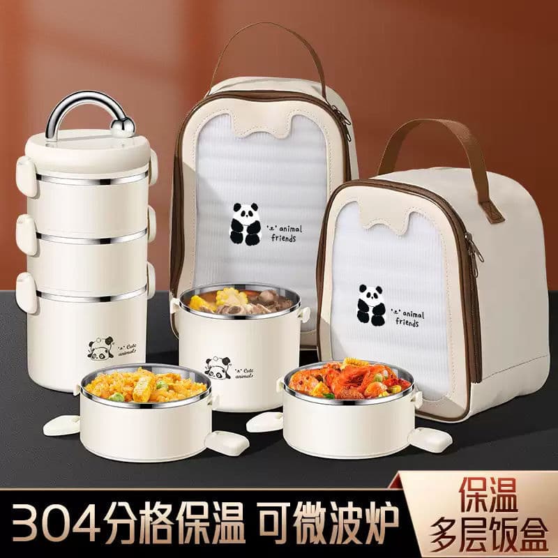 304 Stainless Steel Lunch Box for Middle and High School Students, College Students, and Office Workers, Large Capacity Meal Container