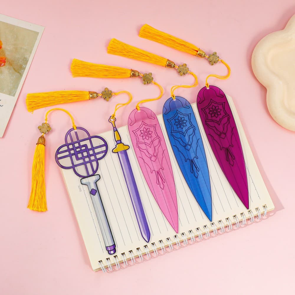 Cross-border New Product Demon Hunter Weapons Prop Design Acrylic Bookmark
