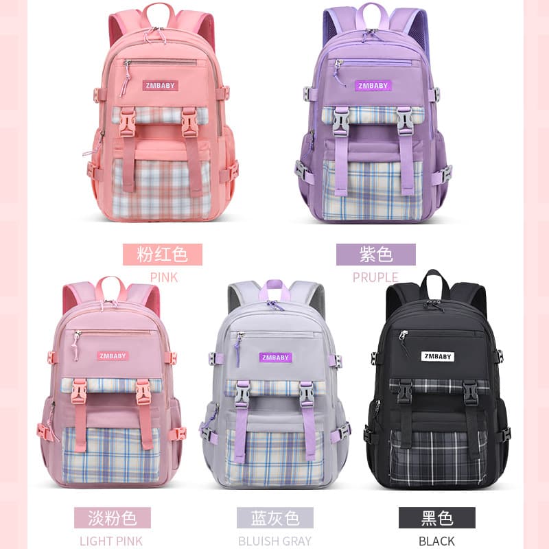 Sesame Baby New Elementary School Backpack for Girls Grades 1-6-9 Large Capacity Lightweight Casual Double Shoulder Bag