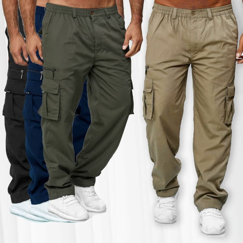 Custom Cross-Border Trade 2025 Casual Multi-Pocket Loose Straight-Leg Cargo Pants Fashion Trendy Versatile Casual Trousers