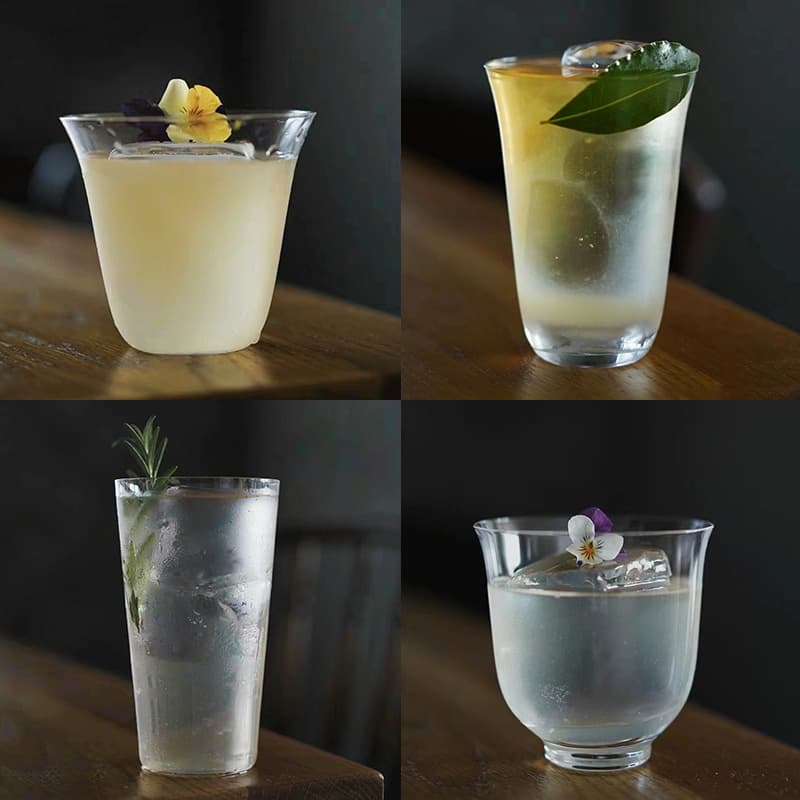 Japanese Kimura Highball Glass Long Drink Glass Collins Glass Cocktail Glass Ultra-Thin Whiskey Glass Gin Tonic Glass Mixing Glass