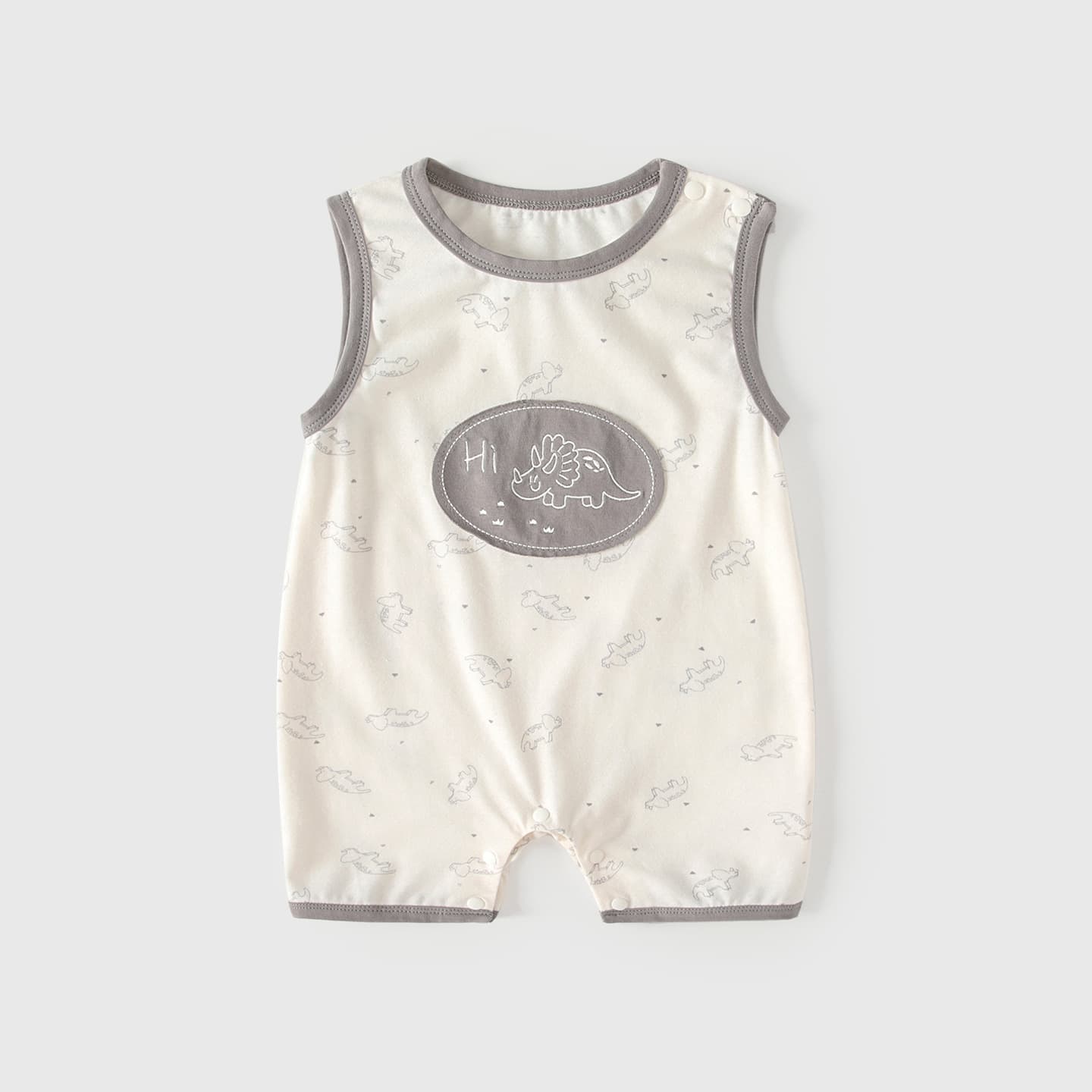 Baby summer thin harem baby boy vest jumpsuit baby sleeveless rompers for two wears at home and outings