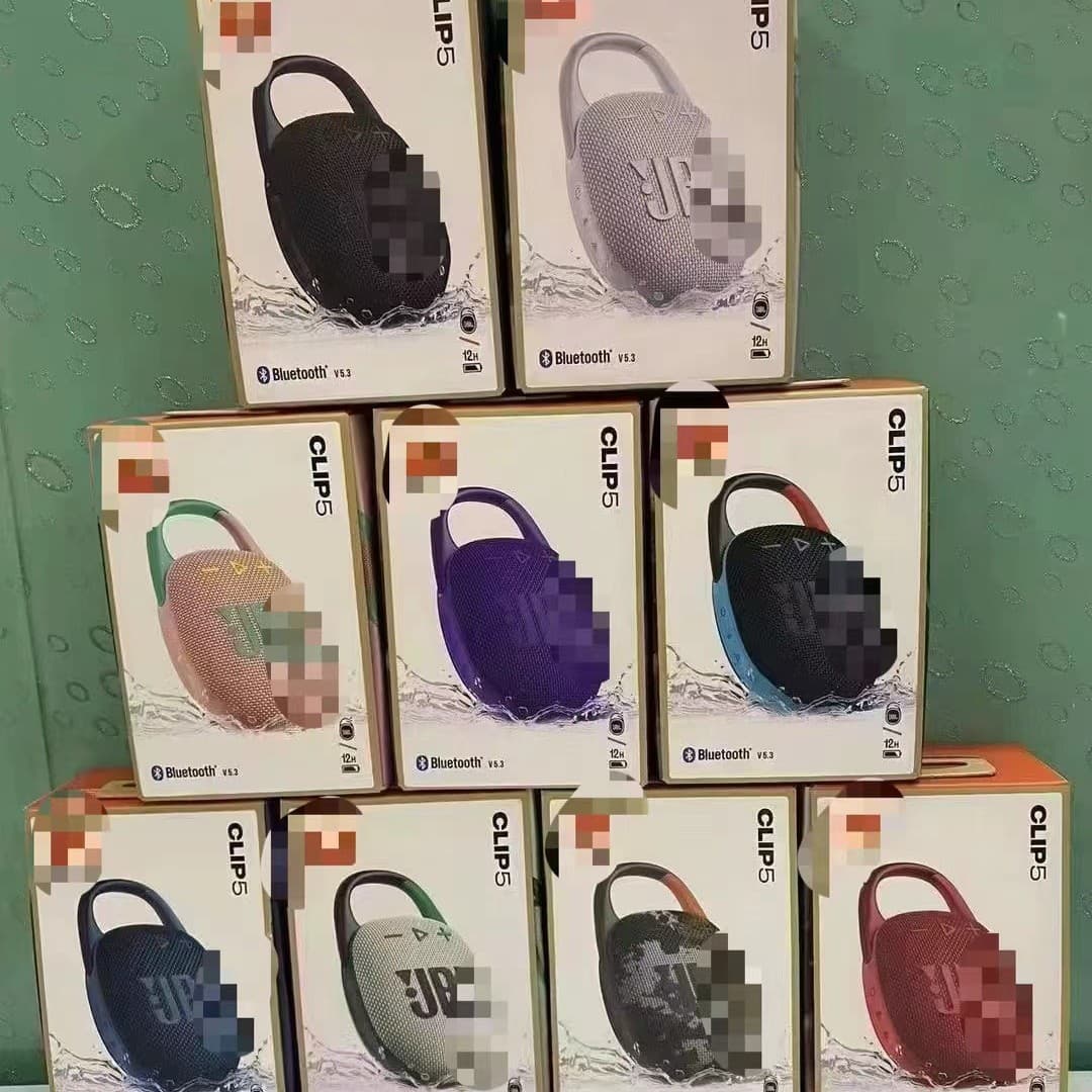 Cross-border CLIP5 Top Bluetooth Speaker with Sport Carabiner Strap, Fashion Mini High-End Music Box 5th Gen