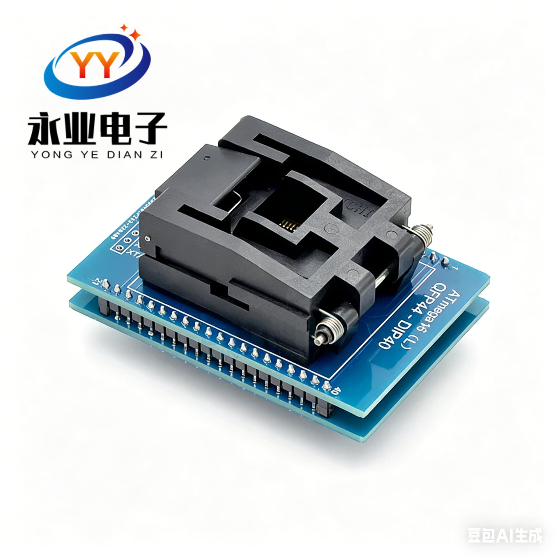QFP32 to DIP28 Test Socket QFP44 to DIP40 Test Socket AVR Programming Burn-in Socket 0.8mm Pitch