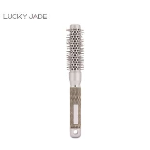 Hair Styling Curling Comb Heat-Resistant Volumizing Blow-Dry Aluminum Barrel Comb High-Temperature Plastic Pin Round Brush