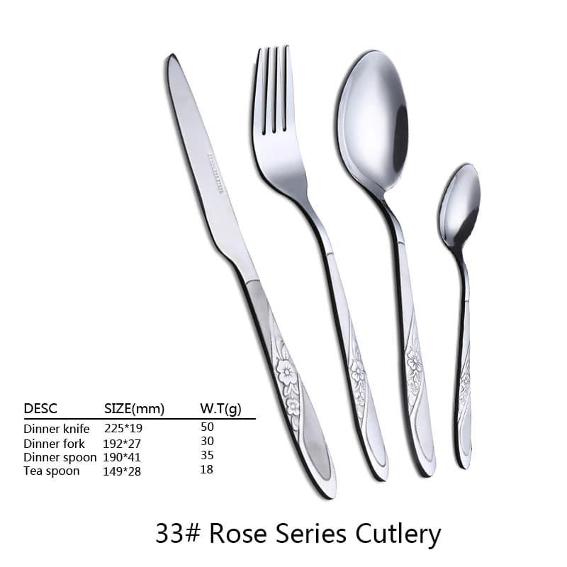 Stainless steel dinnerware set forks knives spoons OEM/ODM