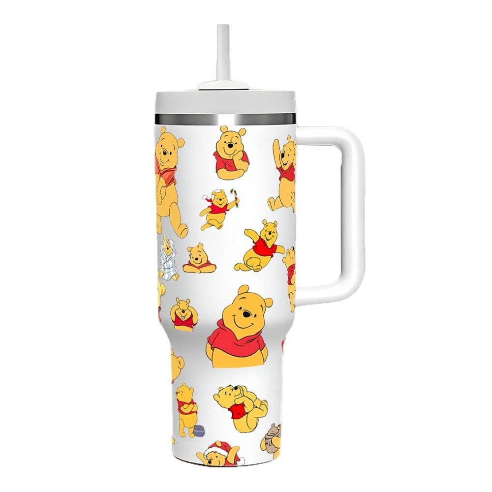 Cross-border Temu Amazon 40OZ Winnie the Pooh Series Gen 2 Car Cup with Straw Stainless Steel 304 Insulated Tumbler