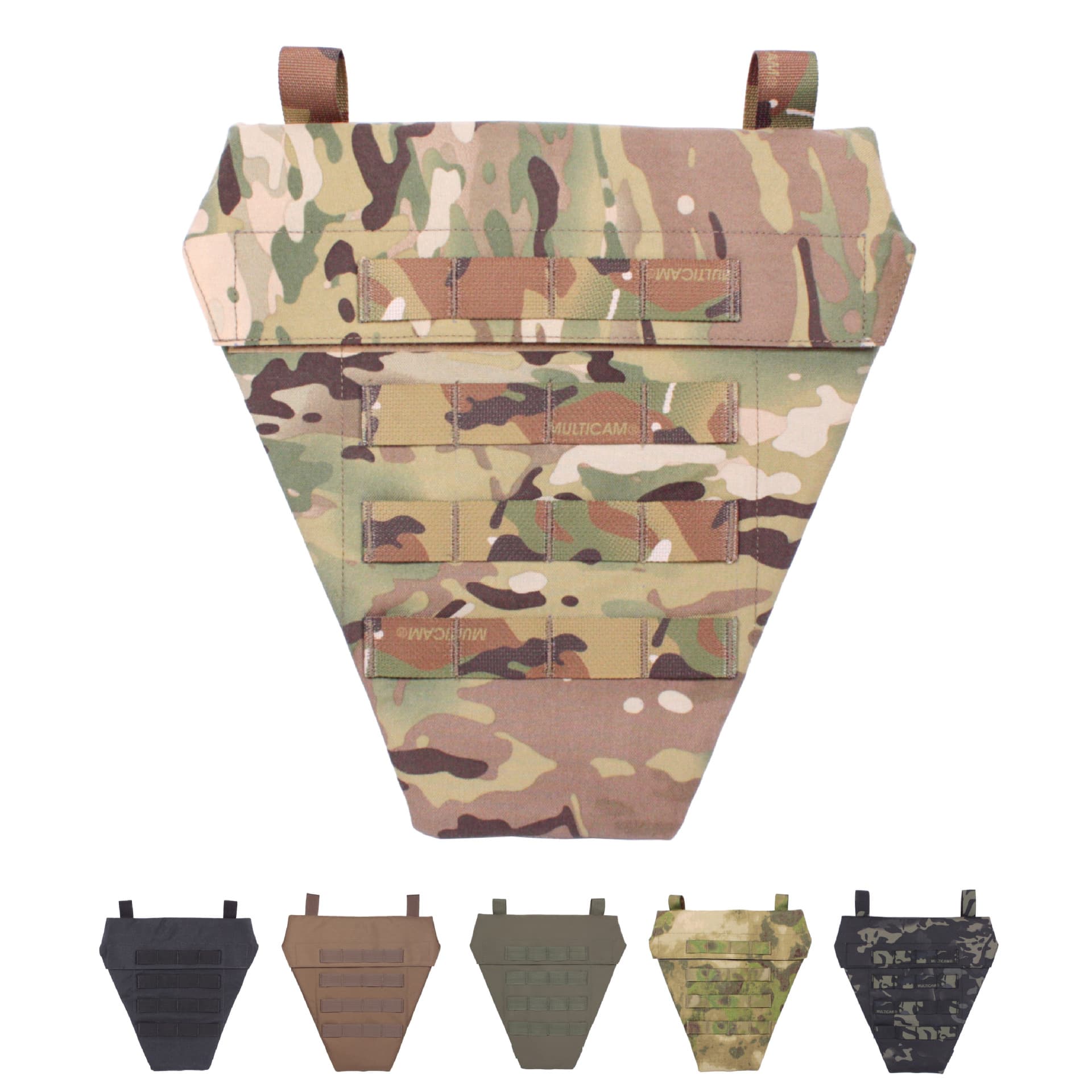 Tactical Vest Crotch Guard Insert Panel Ruins Camo Universal Molle Tactical Gear Nylon Drop Leg Kangaroo Pouch