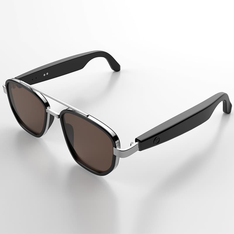 Cross-border Smart Glasses GS07 with Microphone Anti-Blue Light Color-Changing AI Smart Glasses Wholesale Source Factory Customization