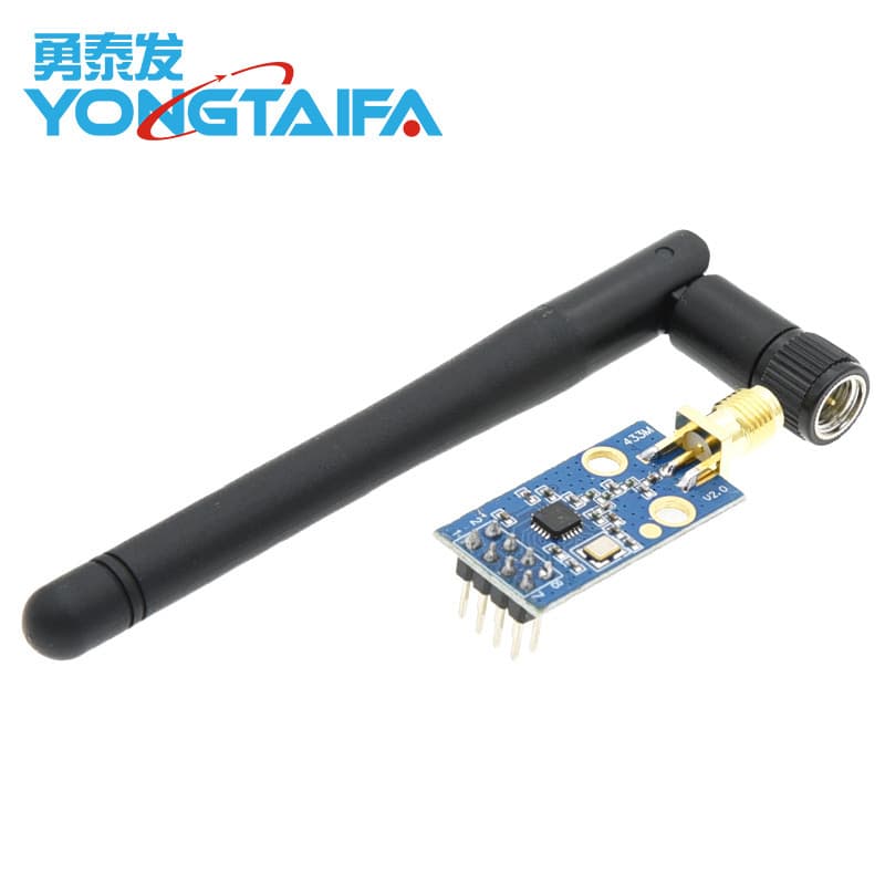 CC1101 Wireless Module 433M Data Transceiver Module with Antenna, Enhanced Gain, SMA + Rubber Duck Antenna