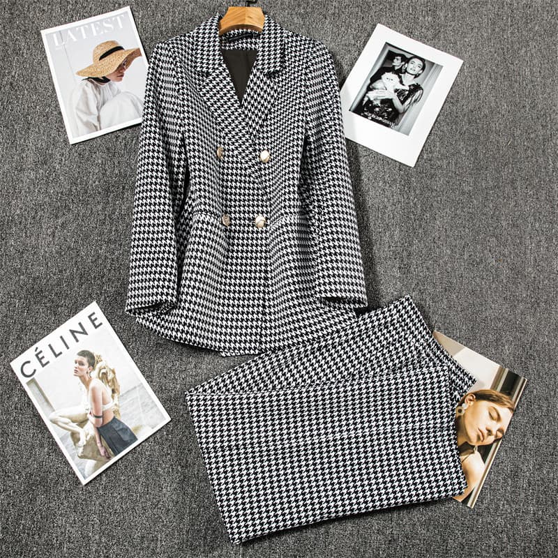 Women's Blazer 2026 Spring New Style Elegant Socialite Spring and Autumn Trendy Plaid Suit Chanel Style