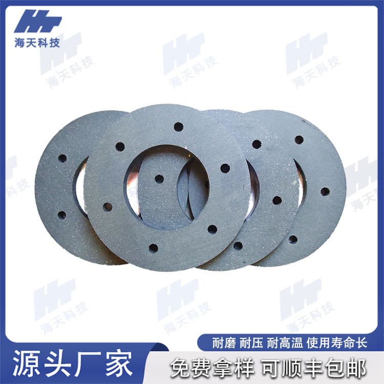 Asbestos-free semi-metallic clutch brake pads, round manual hoist friction linings