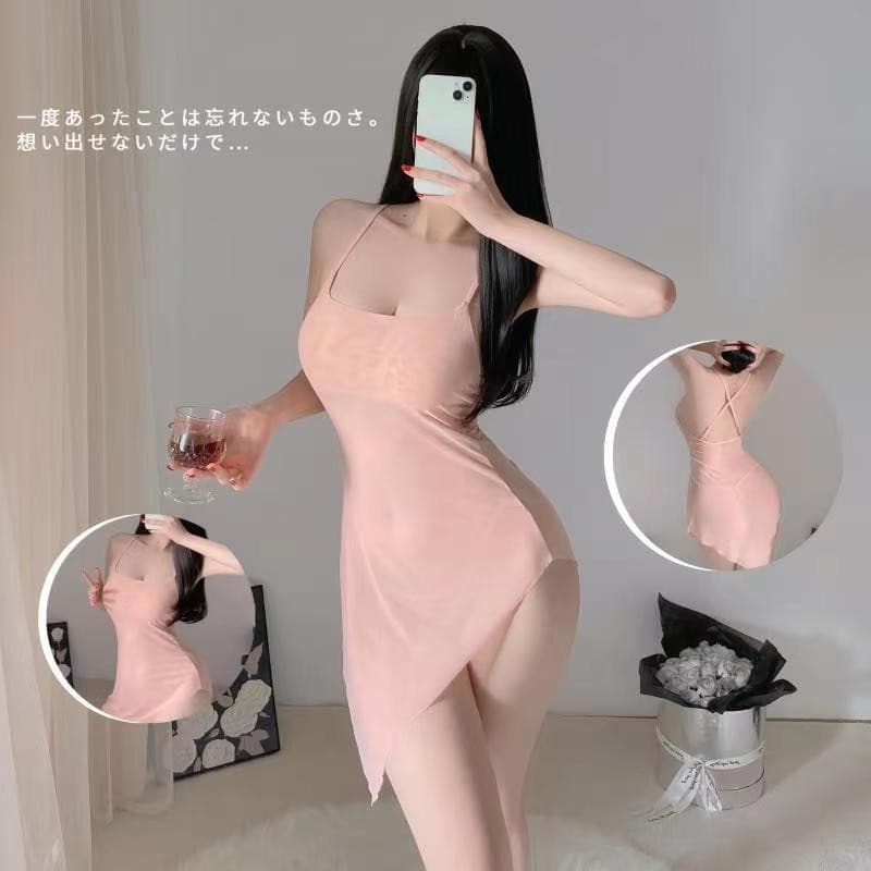 Sexy Lace Babydoll Sleepwear Mesh See-Through Thin Nightie Easy-Off Sleep Dress Passionate Lingerie Uniform Drop Shipping