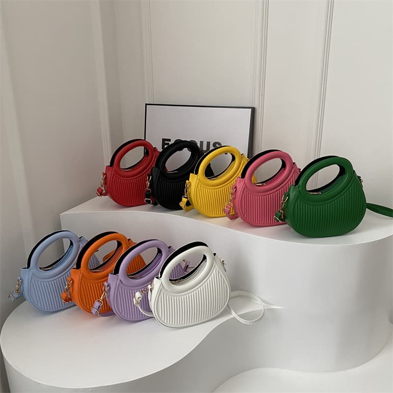 Solid Color Handbag for Women 2024 Early Spring New Trendy Casual Crossbody Bag Handheld Small Fashionable Versatile