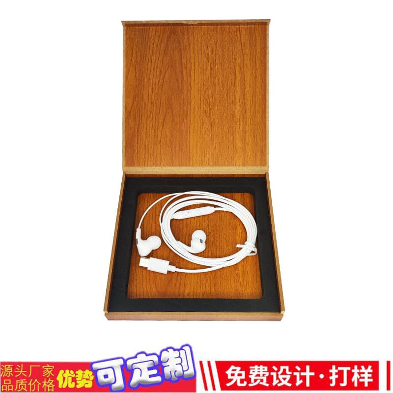 In-stock Apple Airpods packaging box, wired Bluetooth earphone cases, WiFi earphone wooden boxes