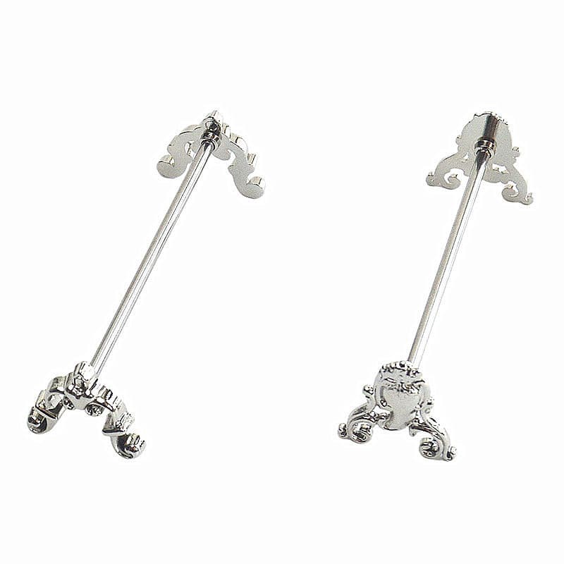 Creative Carved Chopstick Rests Light Luxury Household Knife and Fork Holder Stainless Steel Tableware Set Wholesale Hotel Table Setting Cross-Border
