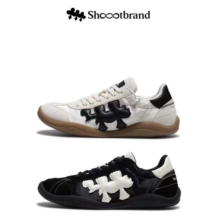 SHOOT BRAND Footprint Series Breathable Thin Sole Shoes Black German Training Shoes Summer Outdoor Racing Shoes Football Shoes