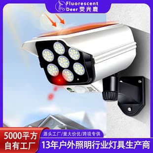Smart Voice Solar Lighting Outdoor Garden Wall Light Motion Sensor Waterproof Street Light with Monitoring