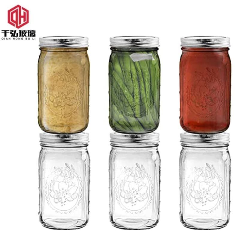 Sealed Wide-mouth 32-ounce Mason Jar For Jam Honey Fermentation Pickling Storage Spices Juice Other Foods