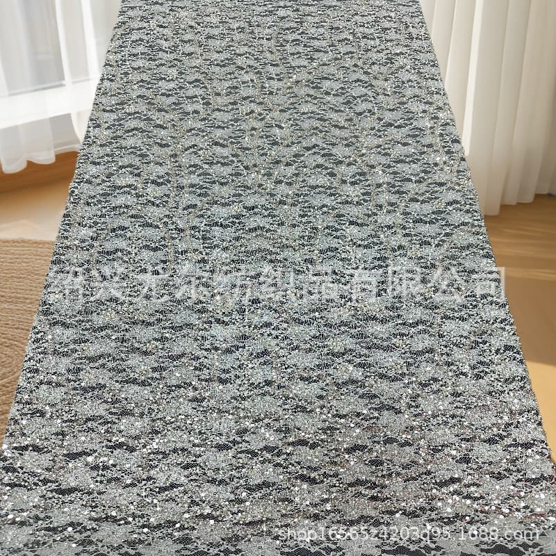 bridal attire new large flower white lace wedding dress bead tube embroidery fashion dress embroidery fabric