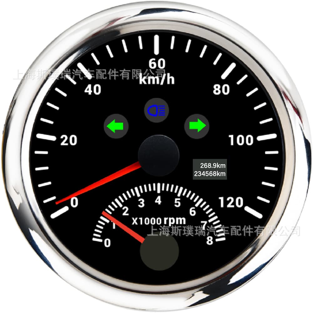 Two-in-One Multifunctional Instrument GPS Speedometer 120/200km/h 120/200MPH Tachometer 8000rpm