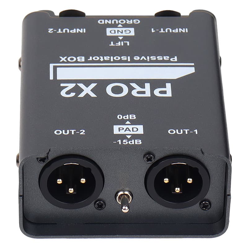 2-Channel Audio Isolator Sound Current Noise Eliminator XLR 6.5 Permalloy Isolator Mixer Live Streaming