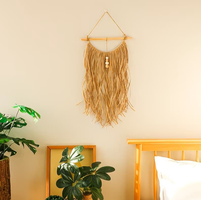 Raffia love grass forest style raffia raffia wall decoration hand-woven creative bed and breakfast hay home living room