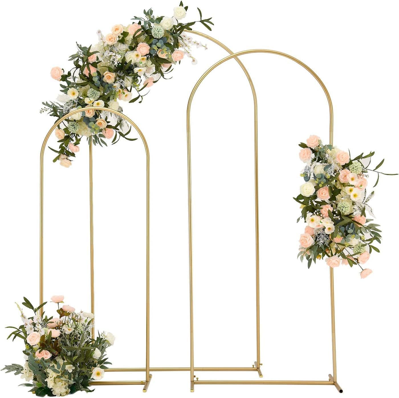 Amazon Metal Arch Background Stand Gold Wedding Arch Stand Birthday Party Ceremony Outdoor Decoration