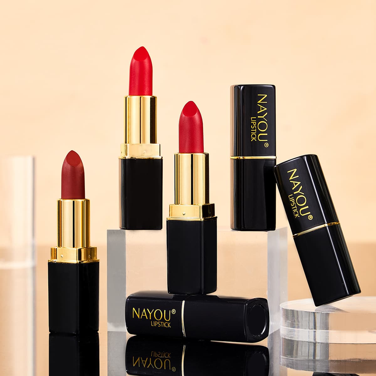 NAYOU Nayou Clear Moisturizing Lipstick, moisturizing, easy to color, resistant to sticking, student lipstick, one-piece dropshipping