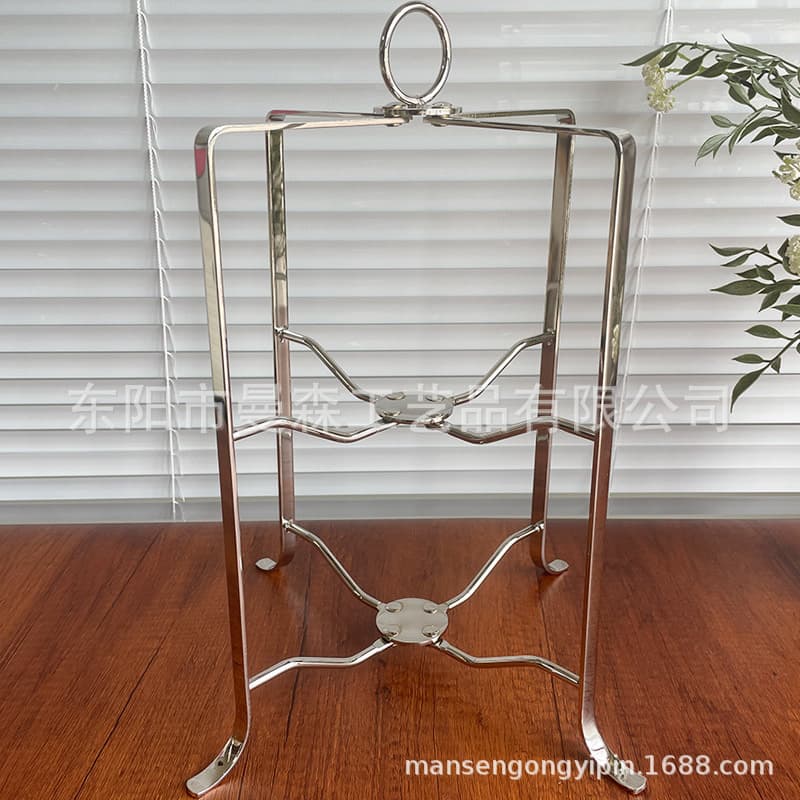 Stainless Steel Dessert Display Stand, Luxury Multi-Layer Snack Tray for Living Room Coffee Table, Dried Fruit Plate, Dessert Table Decoration