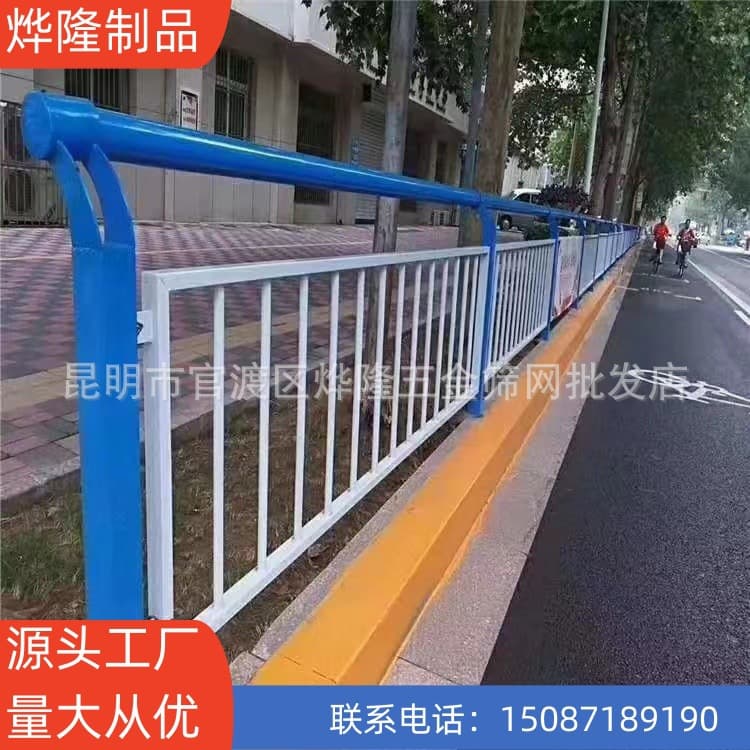 Kunming Bridge Guardrail, Yunnan Wrought Iron Guardrail, Stainless Steel Composite Pipe Guardrail