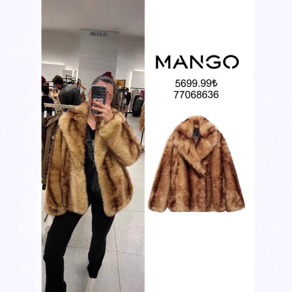 European and American Fall/Winter New Fur Jacket Short Women's Top Warm Plus Size Women's Clothing