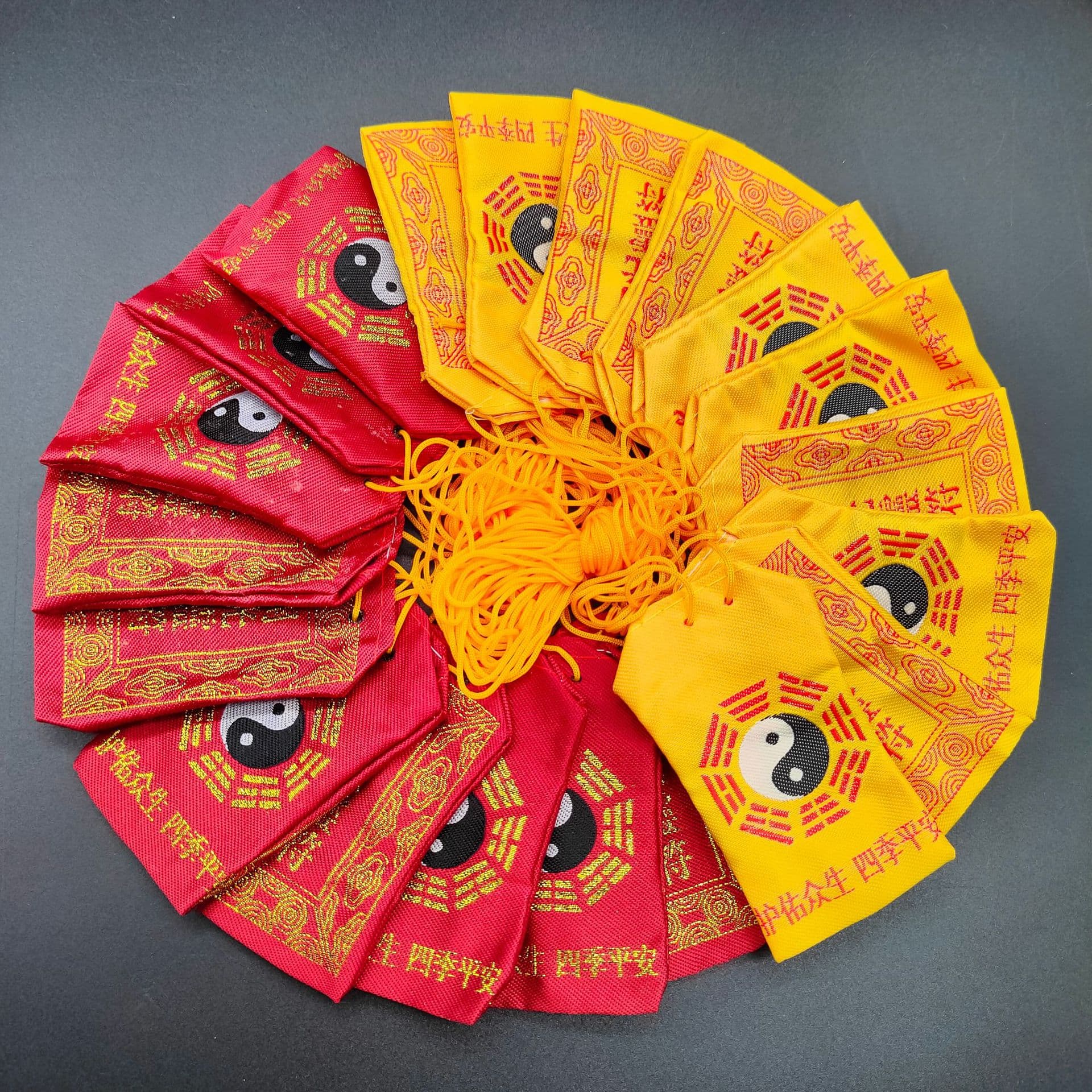 [Honghui] Manufacturer Wholesale Scenic Spot Wish Sachets, Hanging Tree Wish Pouches, Blessing Sachets 391