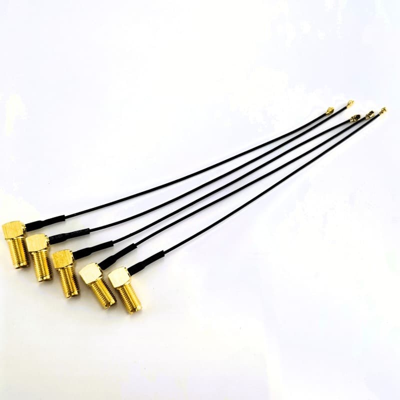 Factory Direct SMA Right Angle Female to IPEX 1st/4th Generation Adapter Cable SMA-K External Thread Female Jack