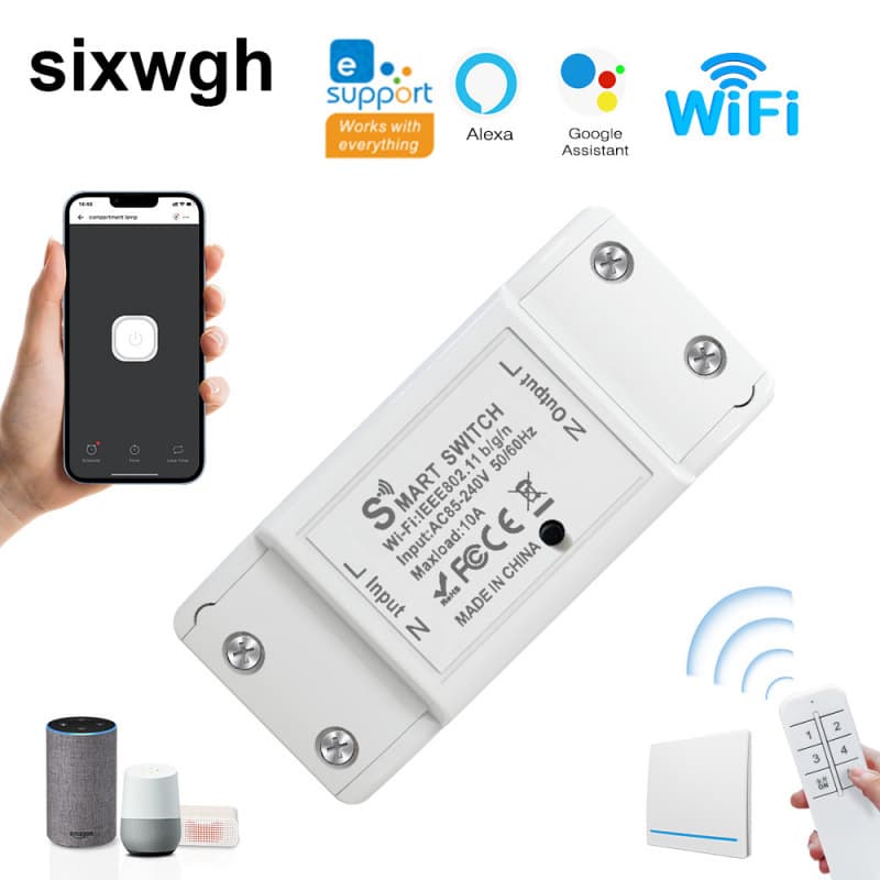 WiFi Switch Wireless Remote Control No Wiring Needed Ewelink Smart Module APP Timer Remote Control