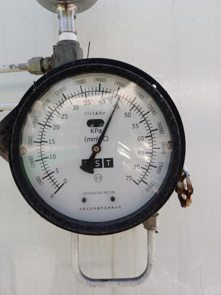 Chengdu Lanshi Cryogenic Technology LNG Liquid Oxygen Liquid Nitrogen CYJ-1 Differential Pressure Level Gauge 15/25/75Kpa Differential Pressure Meter